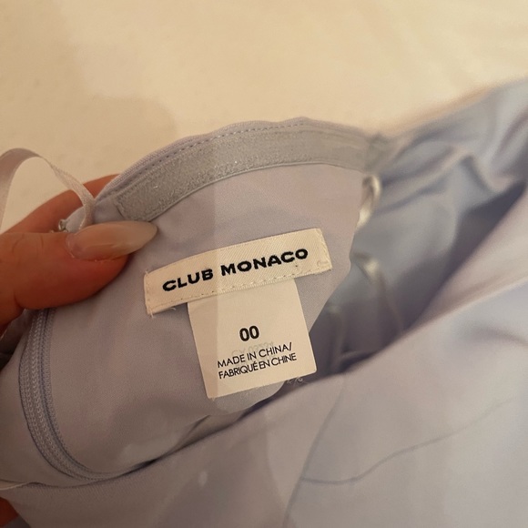 CLUB MONACO BLUE HALTER DRESS WITH BOW - Picture 4 of 4